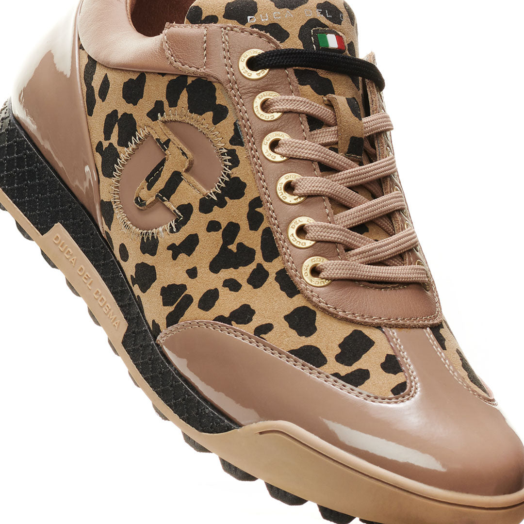 Women's King Cheetah - Taupe Golf Shoe