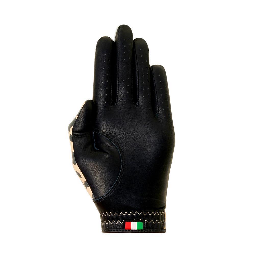 Women's Designer Pro King Cheetah Black Glove - Left