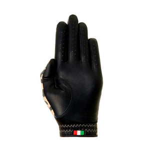 Women's Designer Pro King Cheetah Black Glove - Left