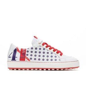 Women's Esti White / Red Golf Shoe