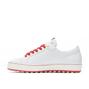 Women's Esti White / Red Golf Shoe