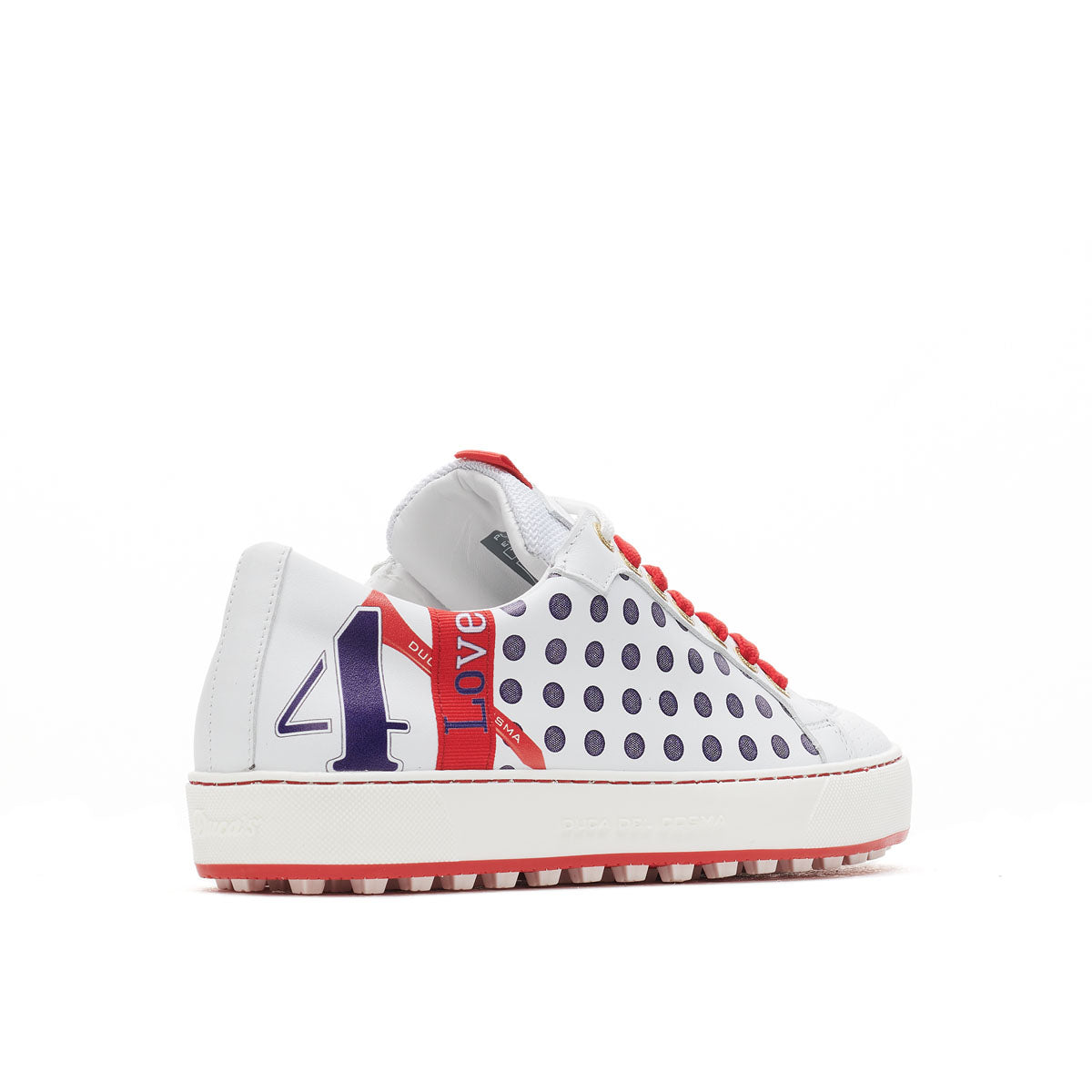 Women's Esti White / Red Golf Shoe