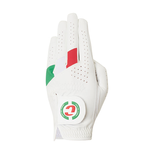 Men's Hybrid Pro Primavera White / Green / Red Golf Glove - Left