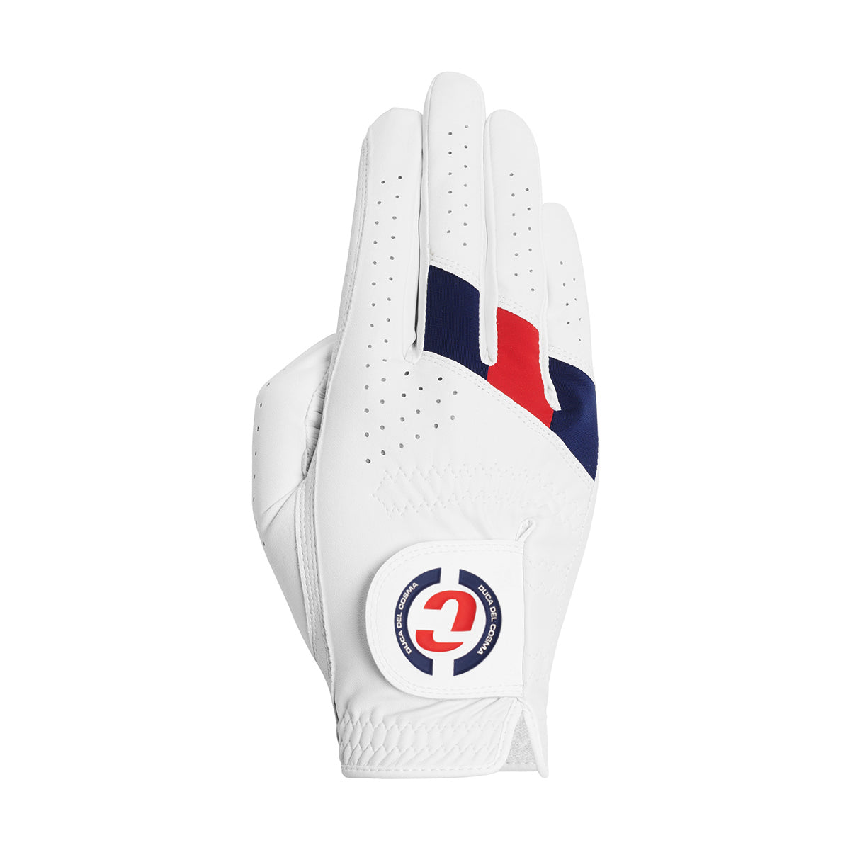 Men s Hybrid Pro Brompton White Navy Red Golf Glove Right