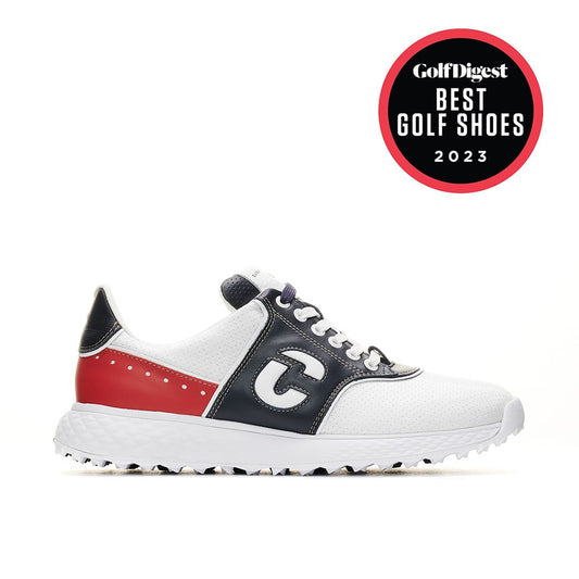 Men's Positano - White / Navy / Red Golf Shoes