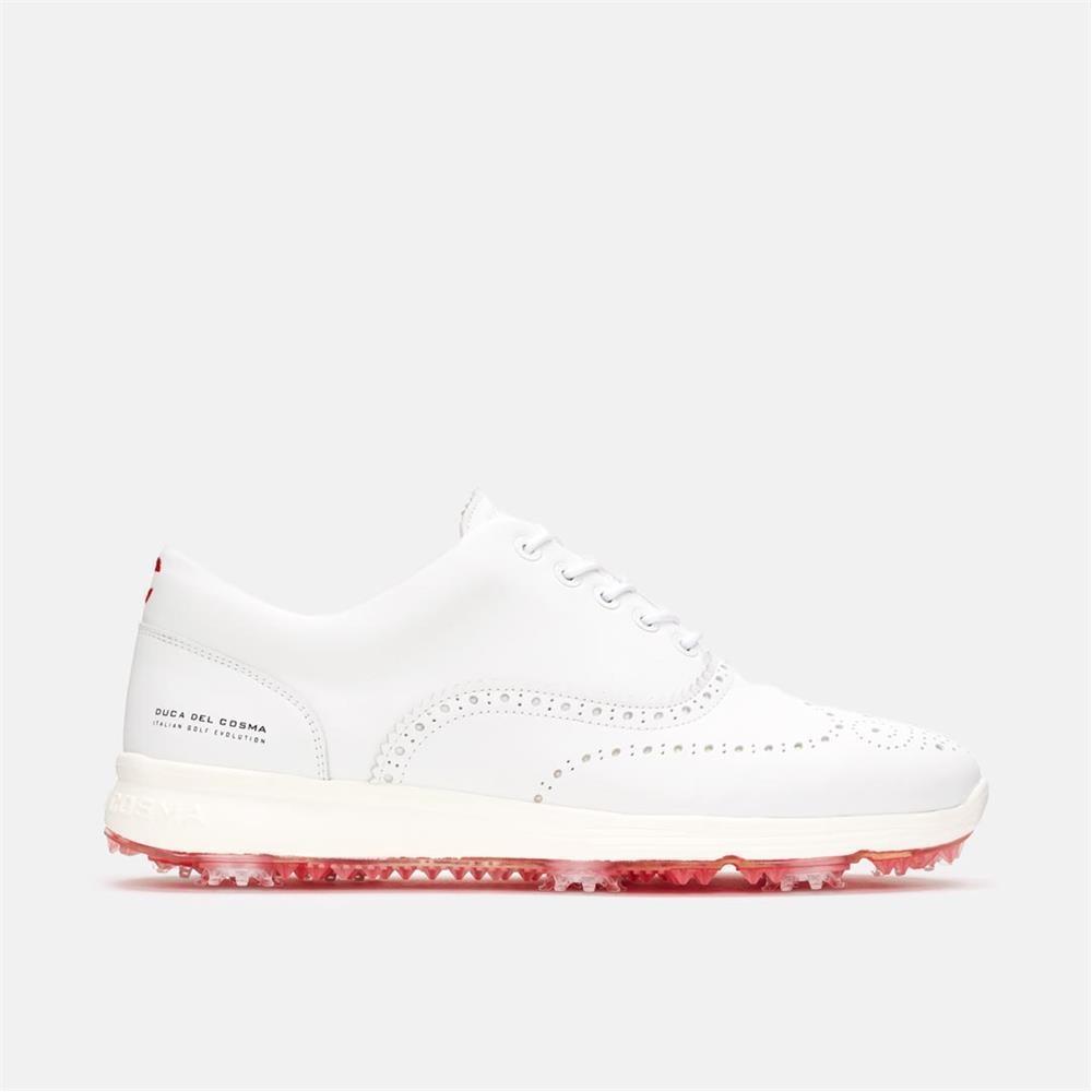 Men's Bernardo Pro Spike White Golf Shoes
