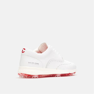 Men's Bernardo Pro Spike White Golf Shoes