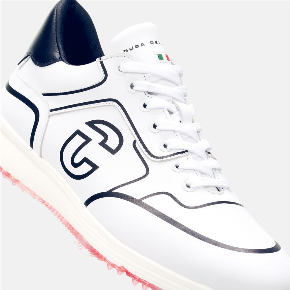 Mens Orlando Pro Spike White Golf Shoes