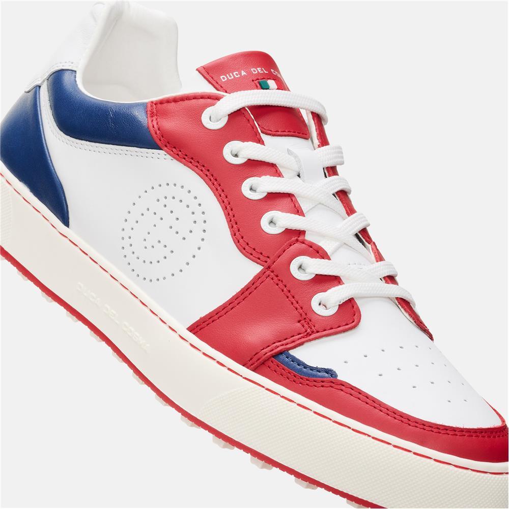 Men's Giordano White / Red / Navy Golf Shoes