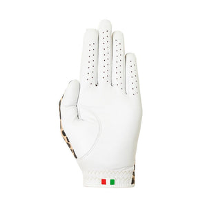 Women's Designer Pro King Cheetah White Glove - Left