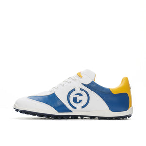 Men's Valderama Jeans / White / Yellow Golf Shoe