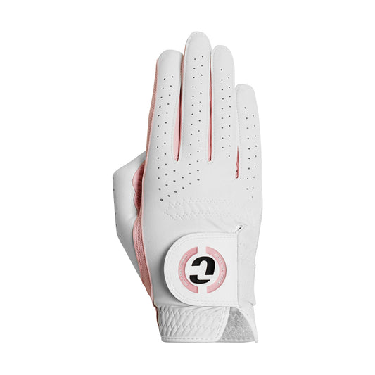 Women's Hybrid Pro Yasmine Pink / White Golf Glove - Right
